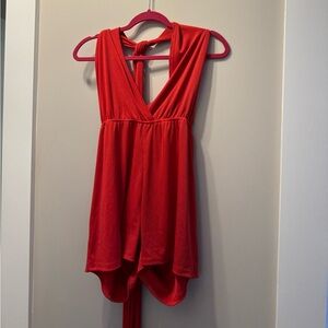 Red romper
